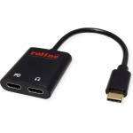 Roline Adapter USB C - 2xC, Audio + PD, Roline 12.03. 3219 (12.03.3219)