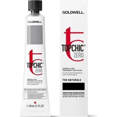 Goldwell Topchic Zero The Naturals Permanent Hair Color Permanentní barva 5NN Light Natural Brown Int. 60 ml