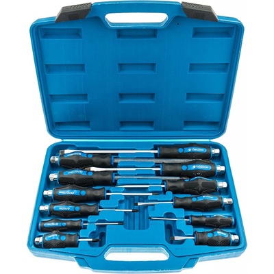 SATRA Sada plochých a krížových skrutkovačov s úderným koncom, 12 ks S-S12PC