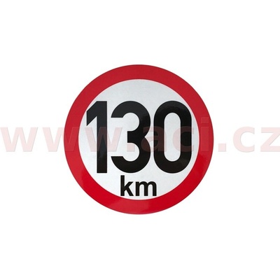 Omezení rychlosti na 130 km průměr odrazky 150 mm (pro přívěsy)