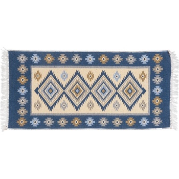 Multidecor Двулицев ориенталски килим KILIM 80x150 см син/бежов (MU0019)