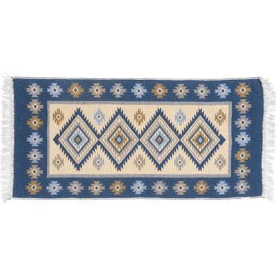 Multidecor Двулицев ориенталски килим KILIM 80x150 см син/бежов (MU0019)