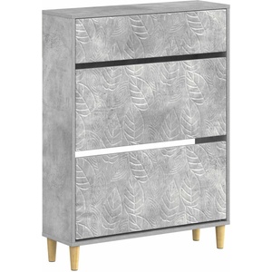 vidaXL Шкаф за обувки DELFT 78 x 24 x 103 см Инженерна дървесина (897098)
