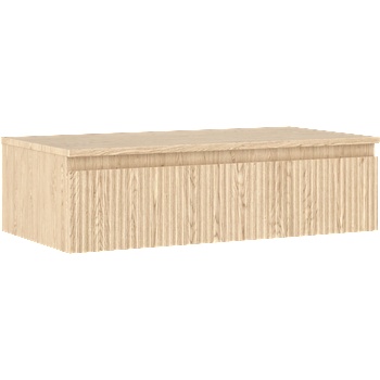 Mexen Rivel баня шкаф под умивалник 90 см с плот, 1 чекмедже, релефно, дъб - 91A20-09023-1-BFC81 (91A20-09023-1-BFC81)