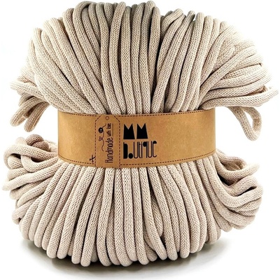 MMboutique bavlněná šňůra 9mm Beige
