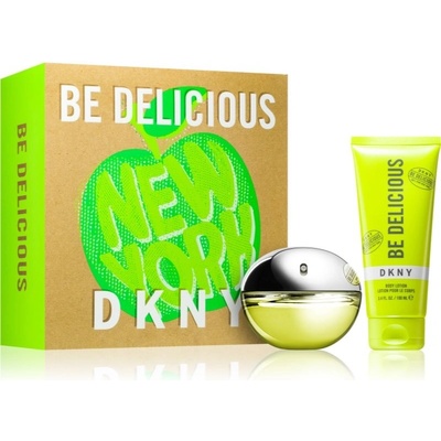 DKNY Be Delicious parfumovaná voda 100 ml + telové mlieko 100 ml