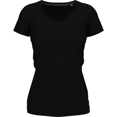 Stedman stretch-t v-neck st9710 / Дамска еластична тениска с v-образно деколте - черна m (st9710blom)