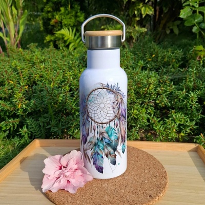 Atelier Fantazie Termoska s bambusovým víčkem Lapač snů II 500 ml