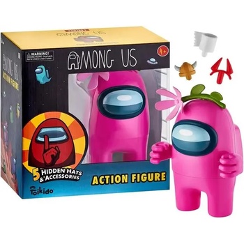 Image 1 of PMI Екшън фигура P. M. I. Games: Among Us - Crewmate (5 hats and accessories)