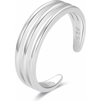 Beneto Minimalistický strieborný prsteň na nohu AGGF491