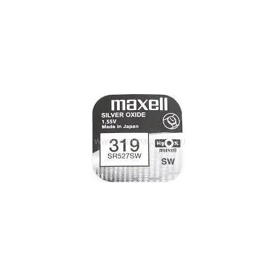 Maxell Бутонна батерия сребърна maxell sr527 sw 1.55v /319/ 1.55v (ml-bs-sr527-sw)