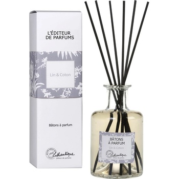 Lothantique aroma difuzér s černými dřívky Linen&Cotton 200 ml