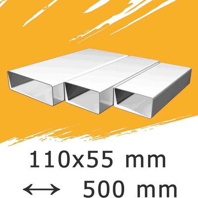 Mikawi Ploché ventilačné potrubie 110x55 dĺžka 500 mm 59-1345