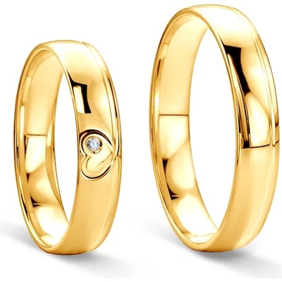 SAVICKI Сватбени халки: злато, кръгли. 4 мм