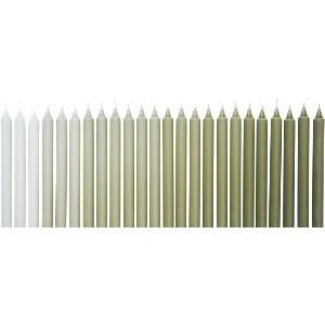 ferm LIVING LED свещи Ombre, нюанси на зелено, 24 бр (1104271955)
