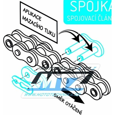 RK Racing Chain Řetěz 428 MXZ