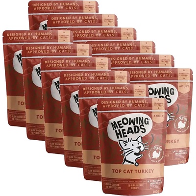 MEOWING HEADS Top Cat Turkey GRAIN FREE 12 x 100 g