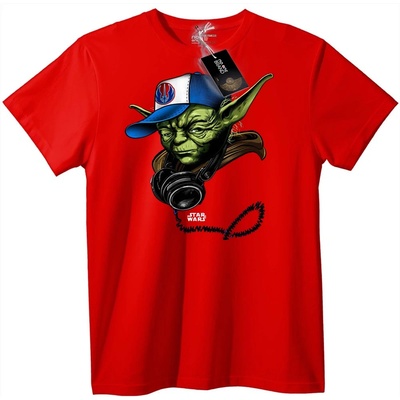 NOONEBRAND Тениска Yoda Star Wars: Шапка и Слушалки - 3XL, Black