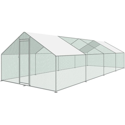 Kurín Strend Pro pre hydinu voliéra klietka so strechou 3x8x2 m