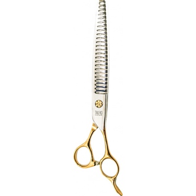 Tauro Pro Line Nůžky Janita Plunge modelovací zlaté 24 zubů 19 cm