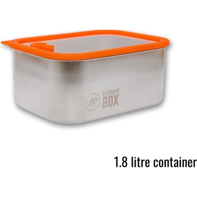 Elephant Box Nerezový box do mikrovlnky se skleněným víkem 1,8l