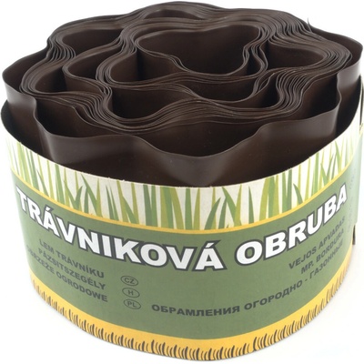Okraj trávnika 9 m - 15 cm hnedý