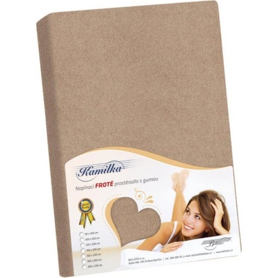 Bellatex Froté prostěradlo světle béžové 90x200x40
