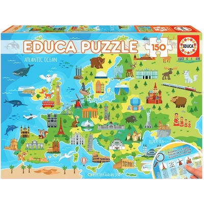 Educa Пъзел Educa от 150 части - Карта на Европа (EDU18607)