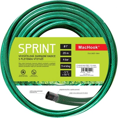 MacHook 13864 Sprint 1" 25 m zelená