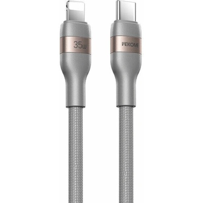 Wekome WDC-C33 opletaný nabíjací a dátový - USB-C na Lightning 2m sivý