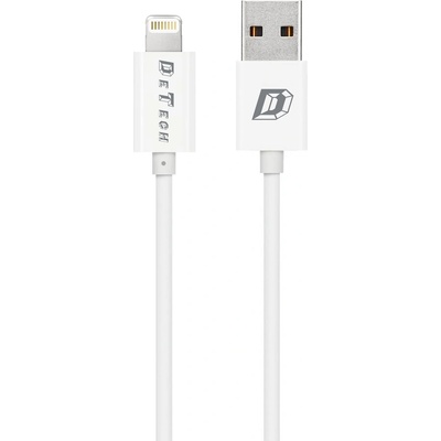 DeTech Data cables DeTech, 10pcs. For iPhone 5/6/7, 1.0m, White - 14136 (DE-14136)
