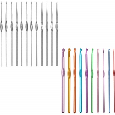 Pletací háčky SPRINGOS KNITTING, sada 22 kusů