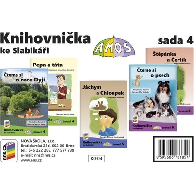 Knihovnička ke Slabikáři AMOS - sada 4 (1)