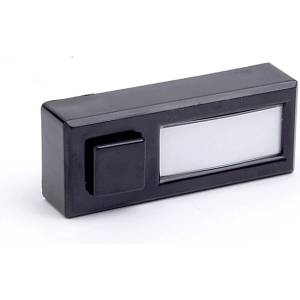 Naiden Kirov Звънчев бутон НК, Черен, 36v, с място за надпис (m005002)