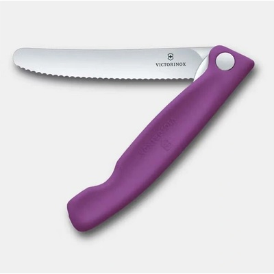 VICTORINOX Skladací desiatový nôž 11 cm Swiss Classic fialový