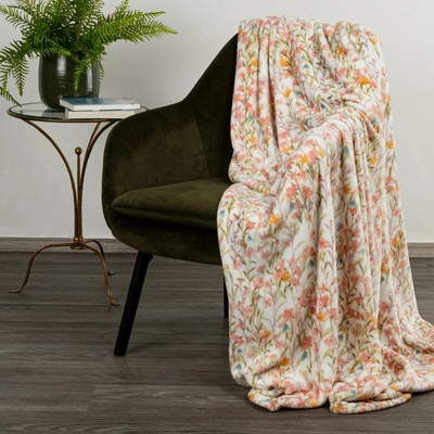 EUROFIRANY flanel Deka SONIA KVETY 150X200