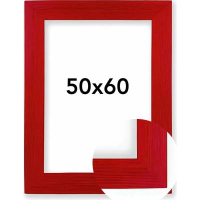 Fotorámeček Lenna Rozměr: 50 x 60 cm, Barva: Červená, Typ zasklení: Plexi