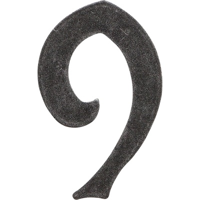 COBRA číslice 12cm kované Povrch: K - kované kovanie, Prevedenie: 9