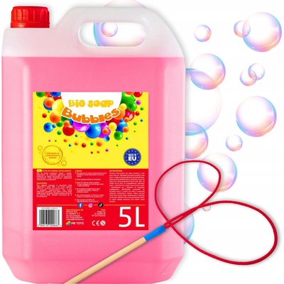 MBTOYS Náplň do bublifuku 5L + 1x hůlka JUNIOR motýlek SADA