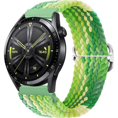 BStrap Elastic Nylon remienok na Xiaomi Amazfit GTR 2 / GTR 47mm, lime SSG025C1005
