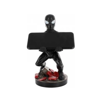 EXG Pro Marvel Symbiote Spider-Man figure clamping bracket Cable guy 21cm
