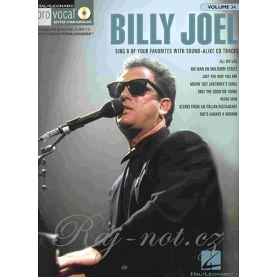 PRE VOCAL 34 BILLY JOEL + CD vocal/chords