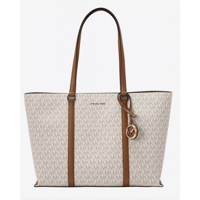 Michael Kors shopper tote kabelka Temple logo vanilla