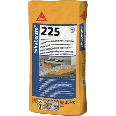 SIKA СИКА ЦЕРАМ 225 лепило за плочки С2Тes1 25кг СИВО (478480)