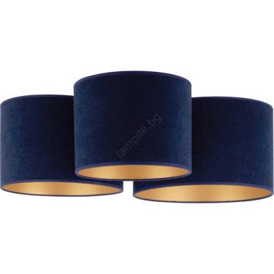 Duolla - Плафон ROLLER TRIO 3xE27/60W/230V син (DU600392)