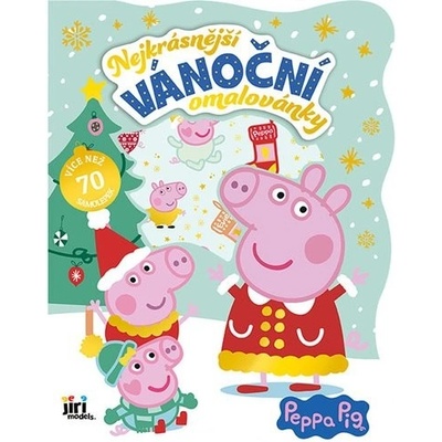 Nejkrásnější vánoční omalovánky se samolepkami Prasátko Peppa