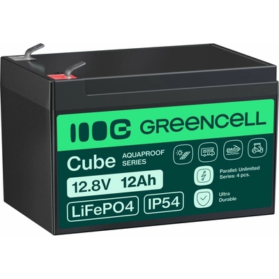 Green Cell Cube LiFePO4 12,8V 12Ah LFPGC12V12AH LITHIUM-GELPHATE BATÉRIA