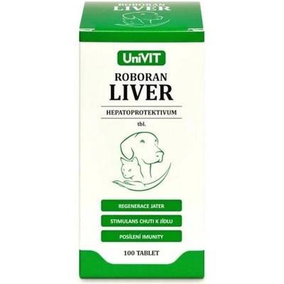 Univit Roboran Liver pro psy a kočky 100 tbl – Zboží Dáma