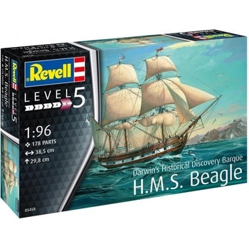 Revell Ветроходен кораб H. M. S. Beagle - сглобяем модел, 178 части