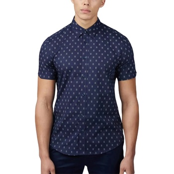 Ben Sherman - Stipple Geo Print Shirt - S Риза с фини шарки За свободно време